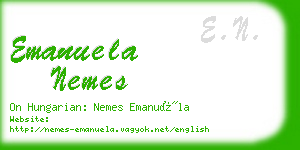 emanuela nemes business card